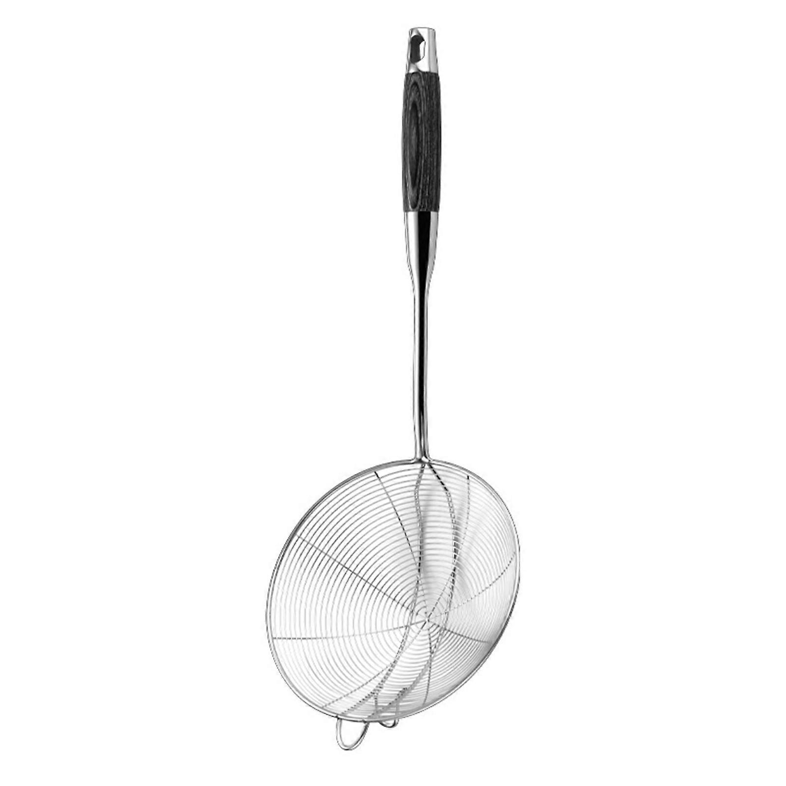 Food Grade Stainless Steel Cooking Spoon Heat Resistant Skimmer Spoon with Comfortable Handle for Cooking and Serving L