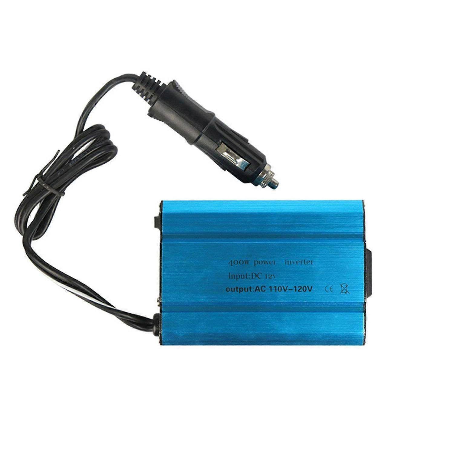 400W Power Inverter DC 12V to 110V AC Car Inverter Vehicle Power Converter with 4 x 2A USB Port