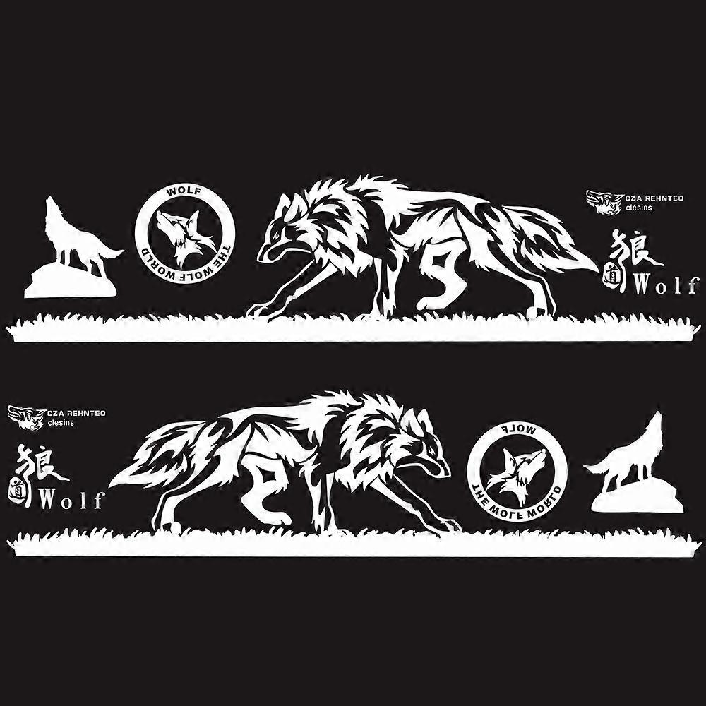 2 PCS/Set D-180 Wolf Totem Pattern Car Modified Decorative Sticker D-180 