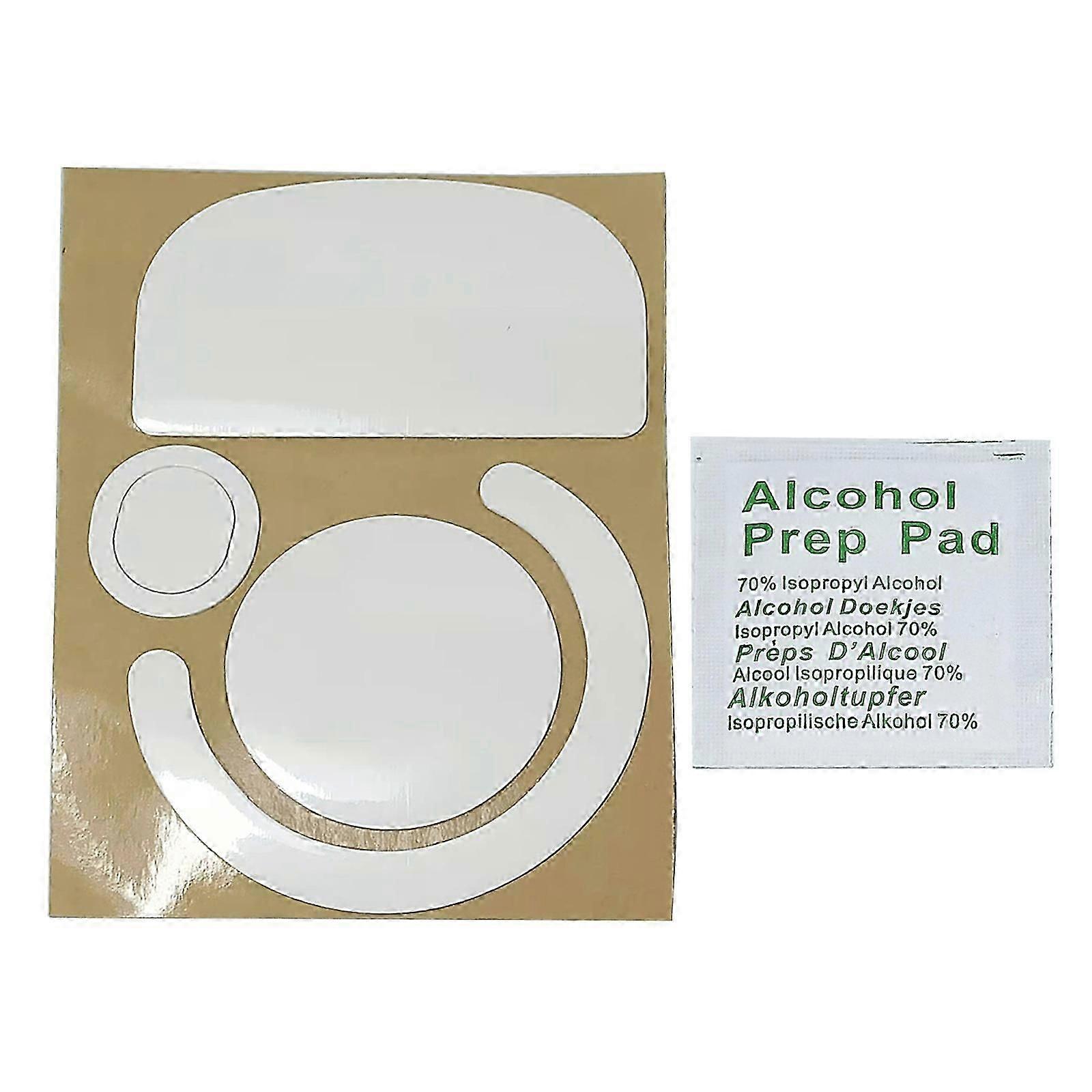 1Set Mouse Skates Glide Feet Pads Mouse Feet Sticker for LogitechGPW / GPX Mouse White Rounded Curved Edges Mice Feet