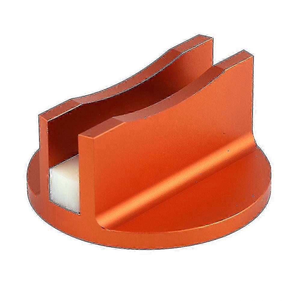 Orange Aluminum Grooved Magnetic Jack Pad Adapter for Jacking Rail