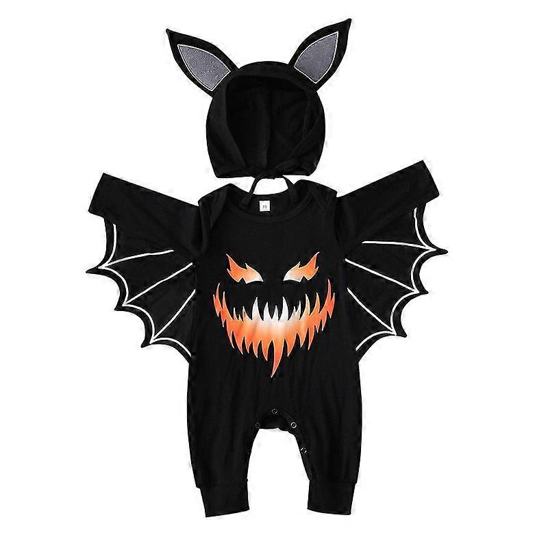 D-2 # هالوين ازياء مجموعة بيبي أولاد بنات ملابس لرومبير الرضع تأثيري الخفافيش اليقطين مصاص دماء طويل الأكمام أطفال حديثي الولادة بذلة