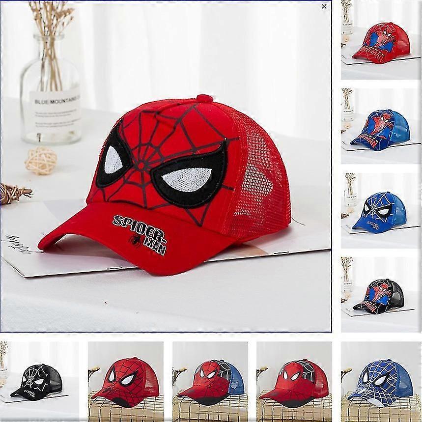 Disney Marvel Spiderman Baseball Cap Boy Girls Fall Baby Hat Kids Cartoon Fashion Sun Hat Kids Hop Hop Hat 2-8 Years Old