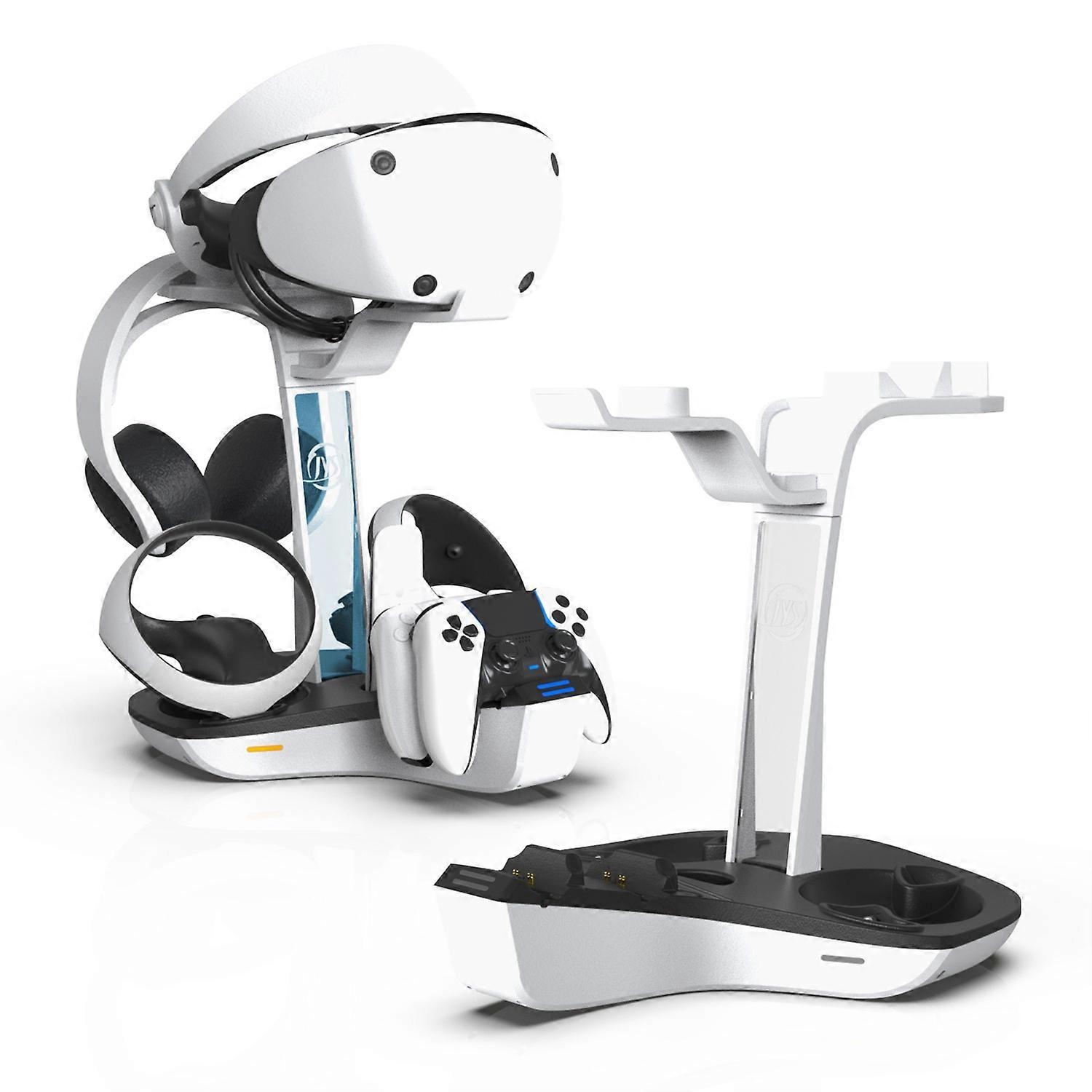 JYS JYS-P5156arging Display Stand for Sony PS VR2/PS5/PS5 DualSense Edge Controller,VR Headset