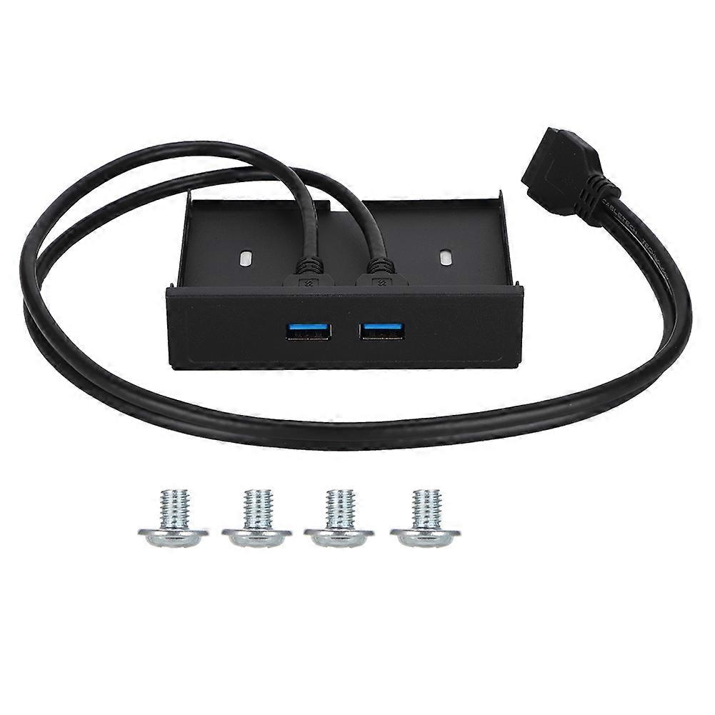 20 Pin Dual USB 3.0 HUB Floppy Bay Front Drive Panel Bracket Expansion Adapter