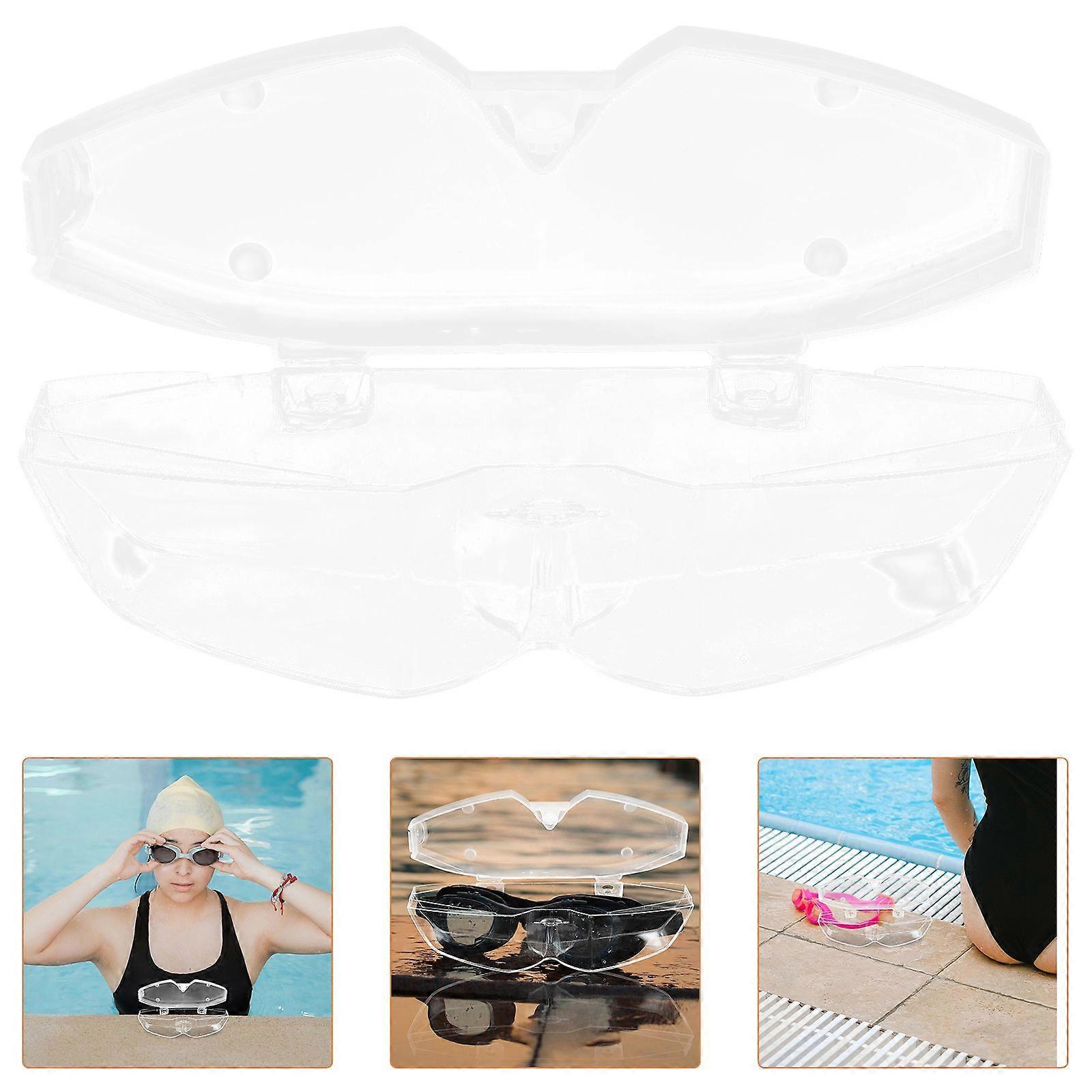 Swimming Goggle Case Carrying Case Clear Goggle Box Goggle Carrying Holder (K20)