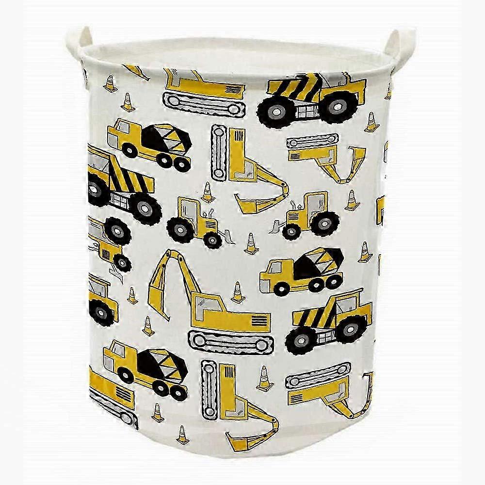 Cesto per biancheria di grandi dimensioni da 19,7 pollici Trasportatore impermeabile in tela pieghevole Trasportatore Portabiancheria per abbigliamento a secchiello a tema con maniglie per contenitori di stoccaggio