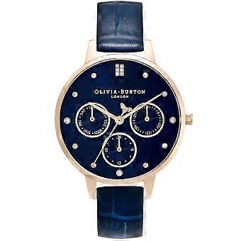 Multifunction Women's Analog Quartz Watch with Faux Leather Bracelet 24000011