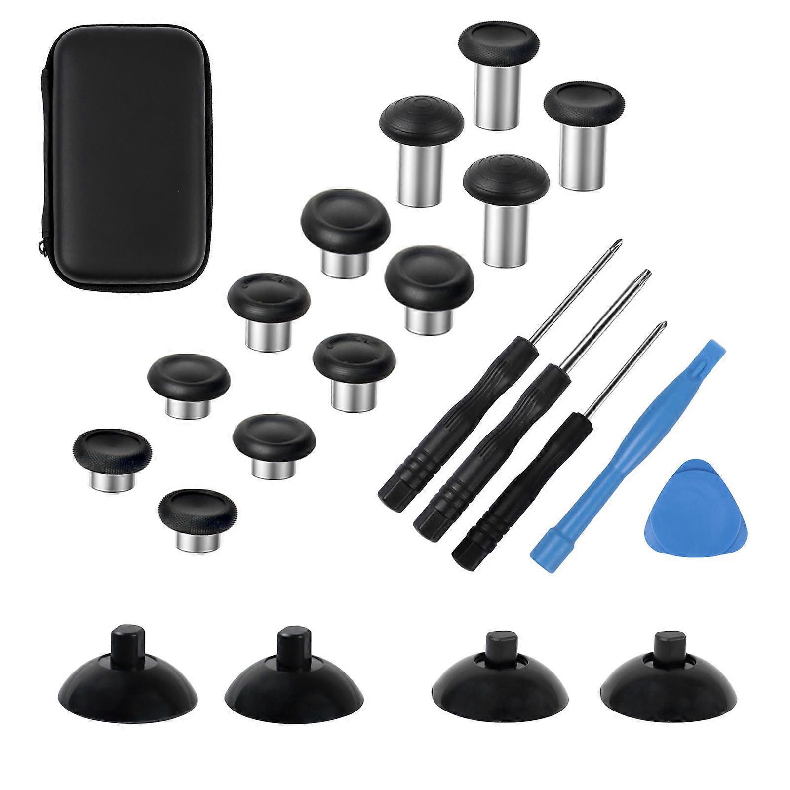 Başparmak Çubukları Joystick Analog Meraklı Araçlı Tornavida Yedek Başparmak Çubuğu Tutamağı Kontrolör Başparmak Tutamağı Siyah