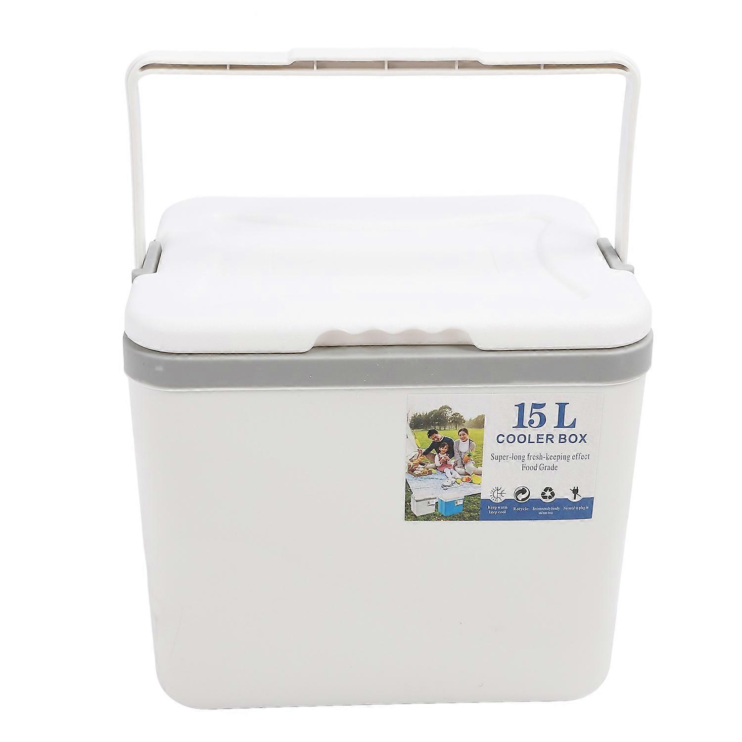 15L Insulated Portable Cooler Professional Lasting Cooling Insulation Hard Cooler Box for Outdoor Pi