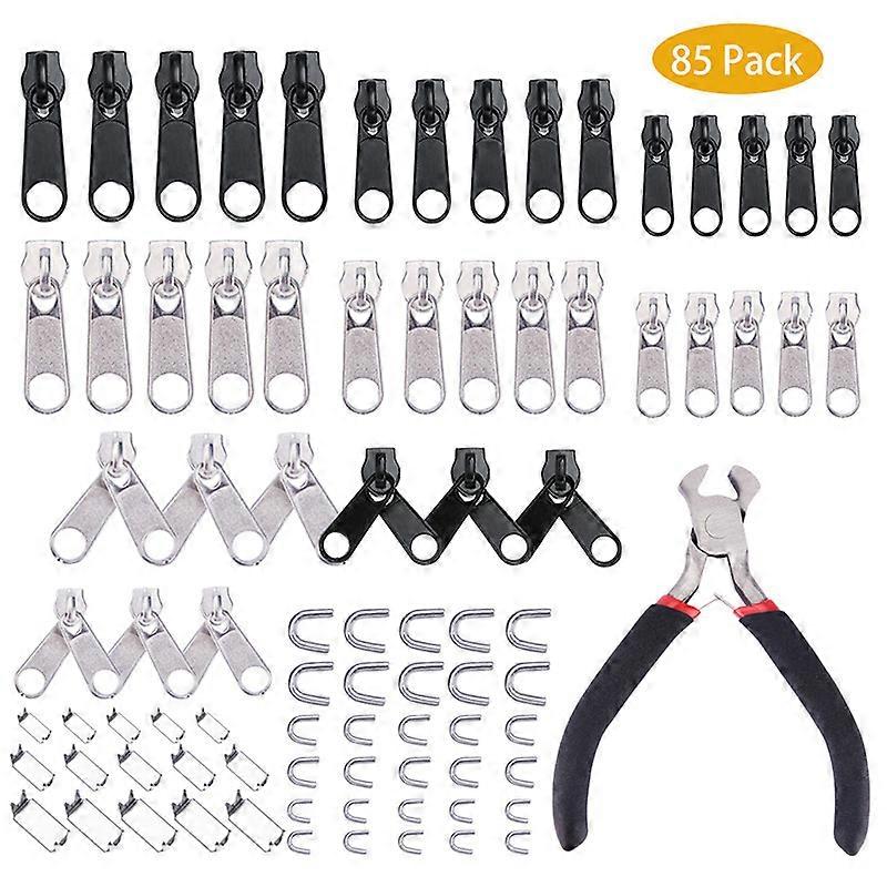 INF 85 Pcs Nylon Rag Chain Repair Kit, #5ragkedjeslider Replacement
