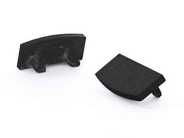 ΚΑΠΆΚΙ LED ΜΕ ΑΛΟΥΜΊΝΙΟ ΓΙΑ ΤΑΙΝΊΑ LED SL7 - ΧΩΡΊΣ ΤΡΎΠΑ ΚΑΛΩΔΊΟΥ - ΜΑΎΡΟ