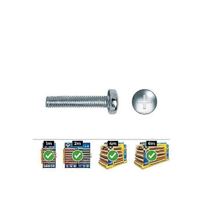 Metric Philips Round Head Screws Din/Ref 7985 6x5 Zinc - GENERIC