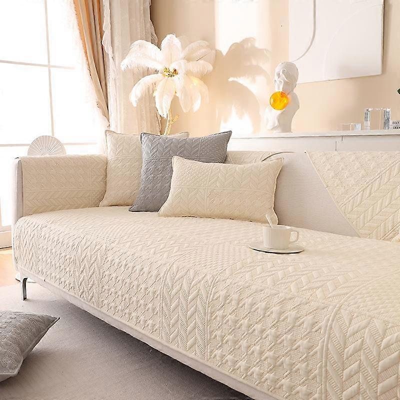 Modern Sofa Covers Sofa Towel Solid Color Non-slip Couch Sofa Slipcovers Cushion Furniture Protection Sofa Cover For Living Room