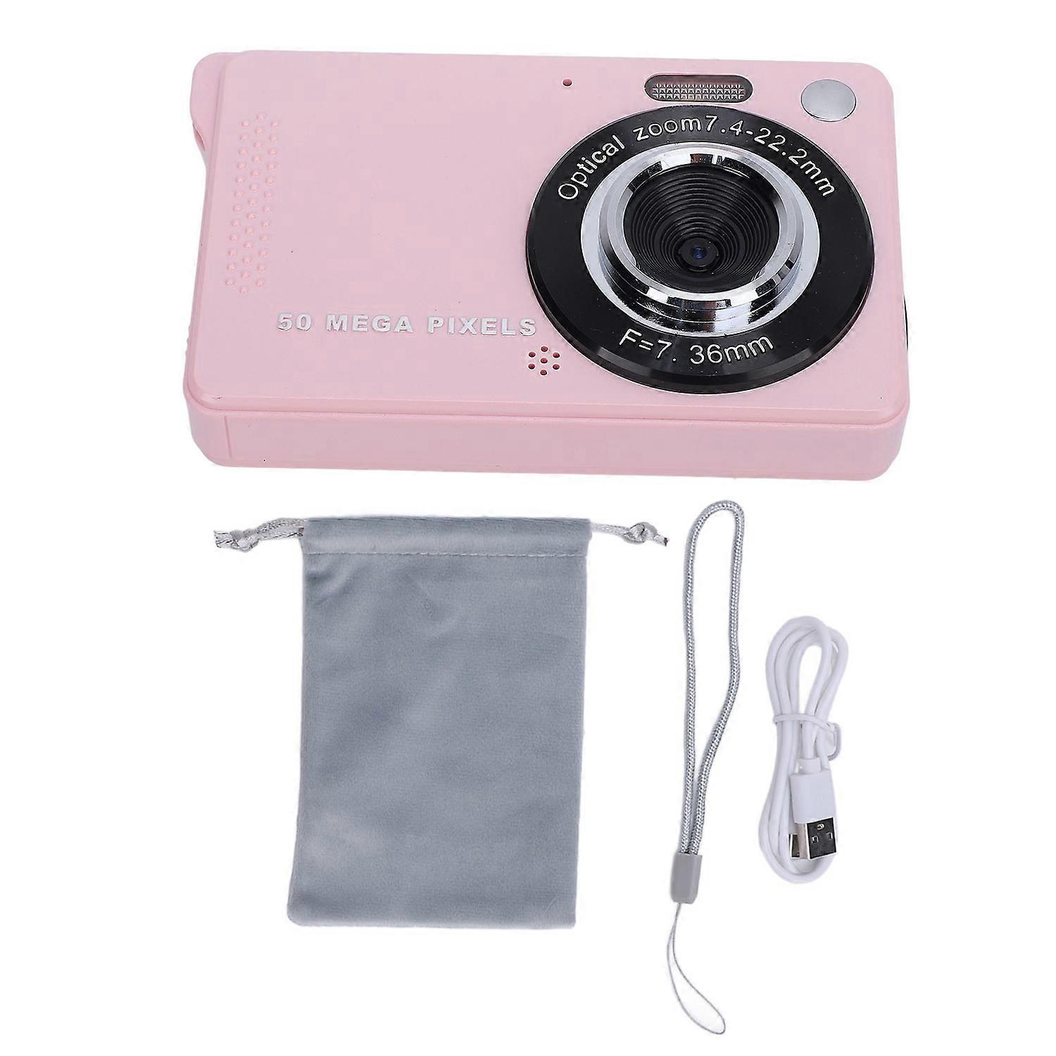 1080P HD Digital Camera 2.8in Screen 50MP Anti Shake 16X Zoom Rechargeable Video Recording Selfie Ca