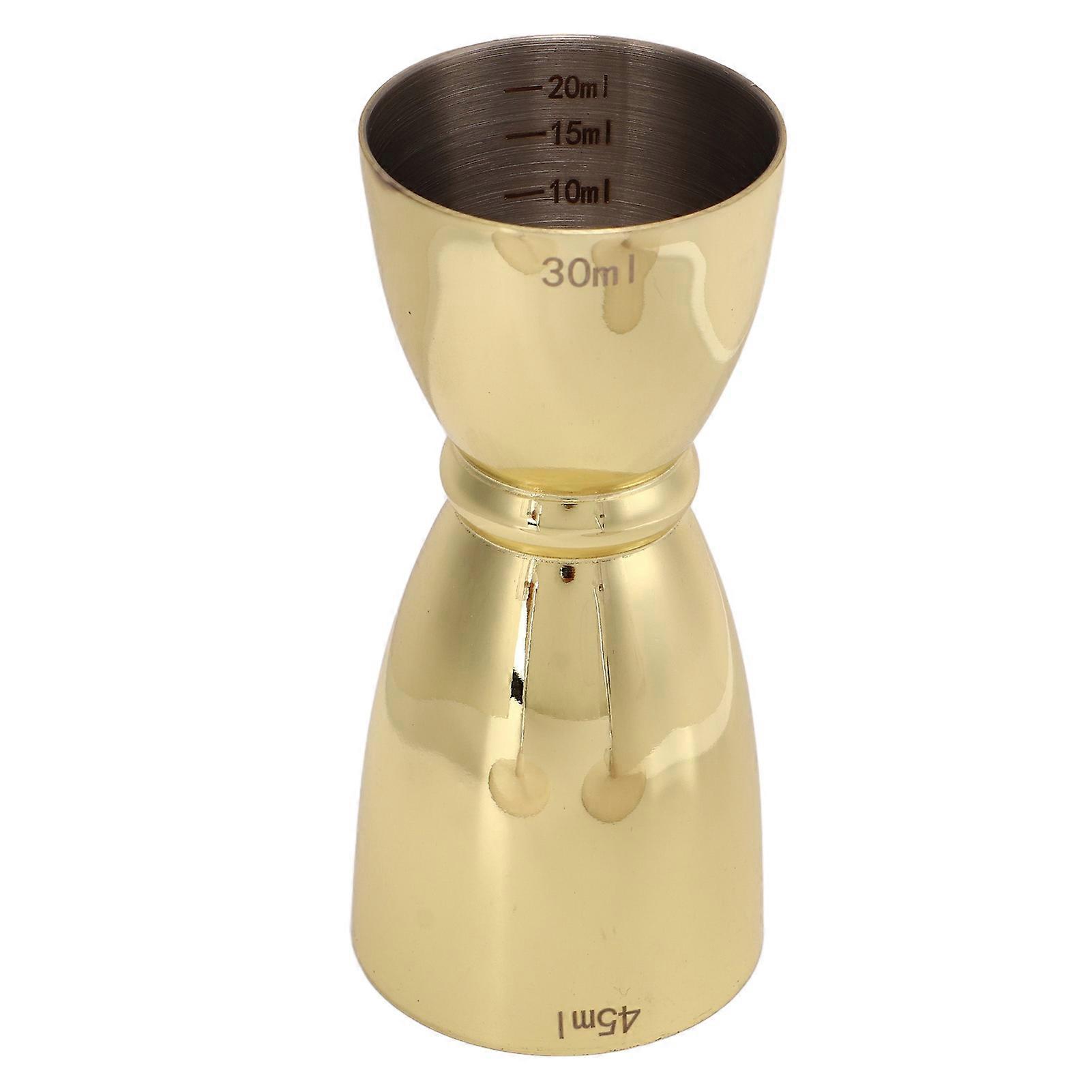 Precision Bartending Tool, Heavy-Duty Stainless Steel Cocktail Jigger with Straight Edges for Smooth Pouring