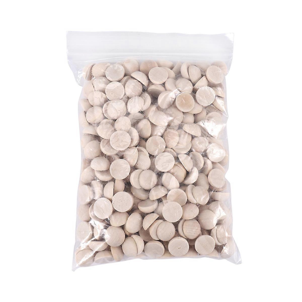 300Pcs Split Wood Balls Unfinished Half Balls Half Round Craft Balls