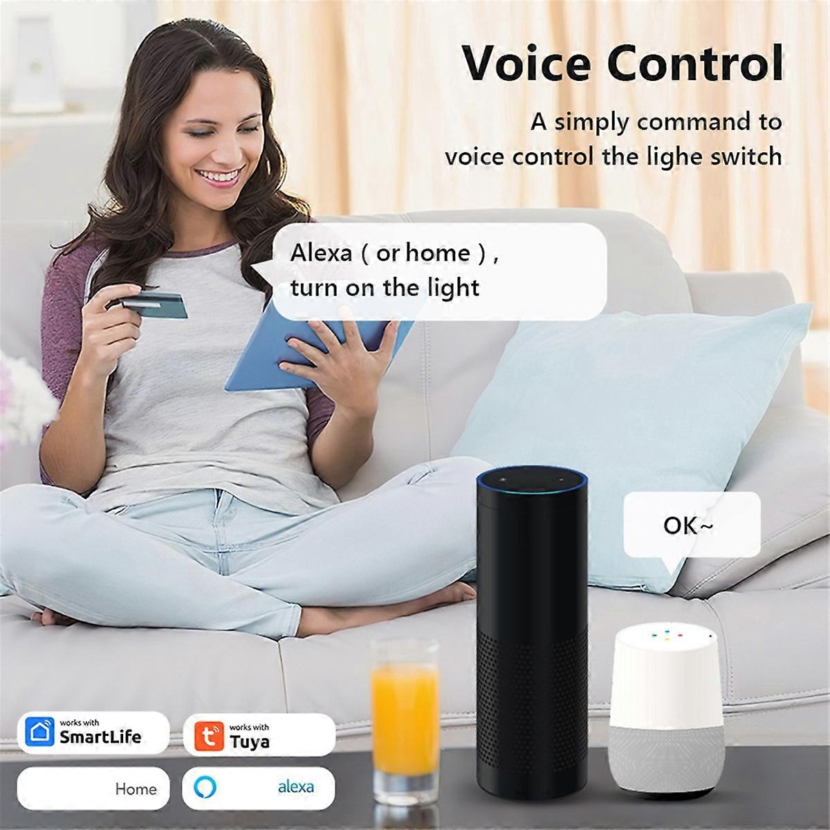 Tuya Zigbee 3 CH DIY Smart Switch 3-Way Control Light Relay Smart Life Wireless Remote Control Zigbe