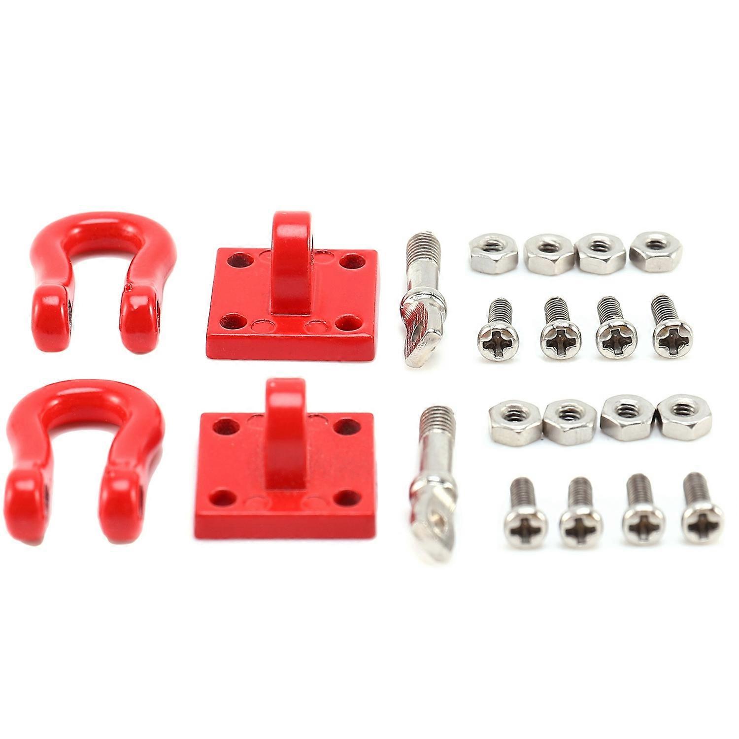 2Pcs Metal Bumper Rescue Trailer Hook & Mount Set for Rc Car