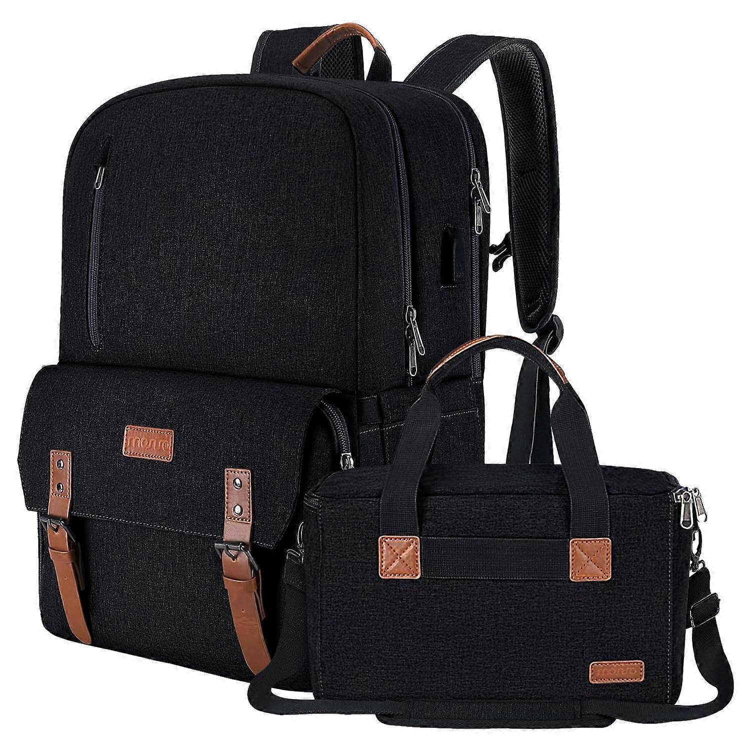 Camera Backpack for DSLR SLR Mirrorless with 17.3 Inch Laptop Compartment, Waterproof Material, Adjustable Straps