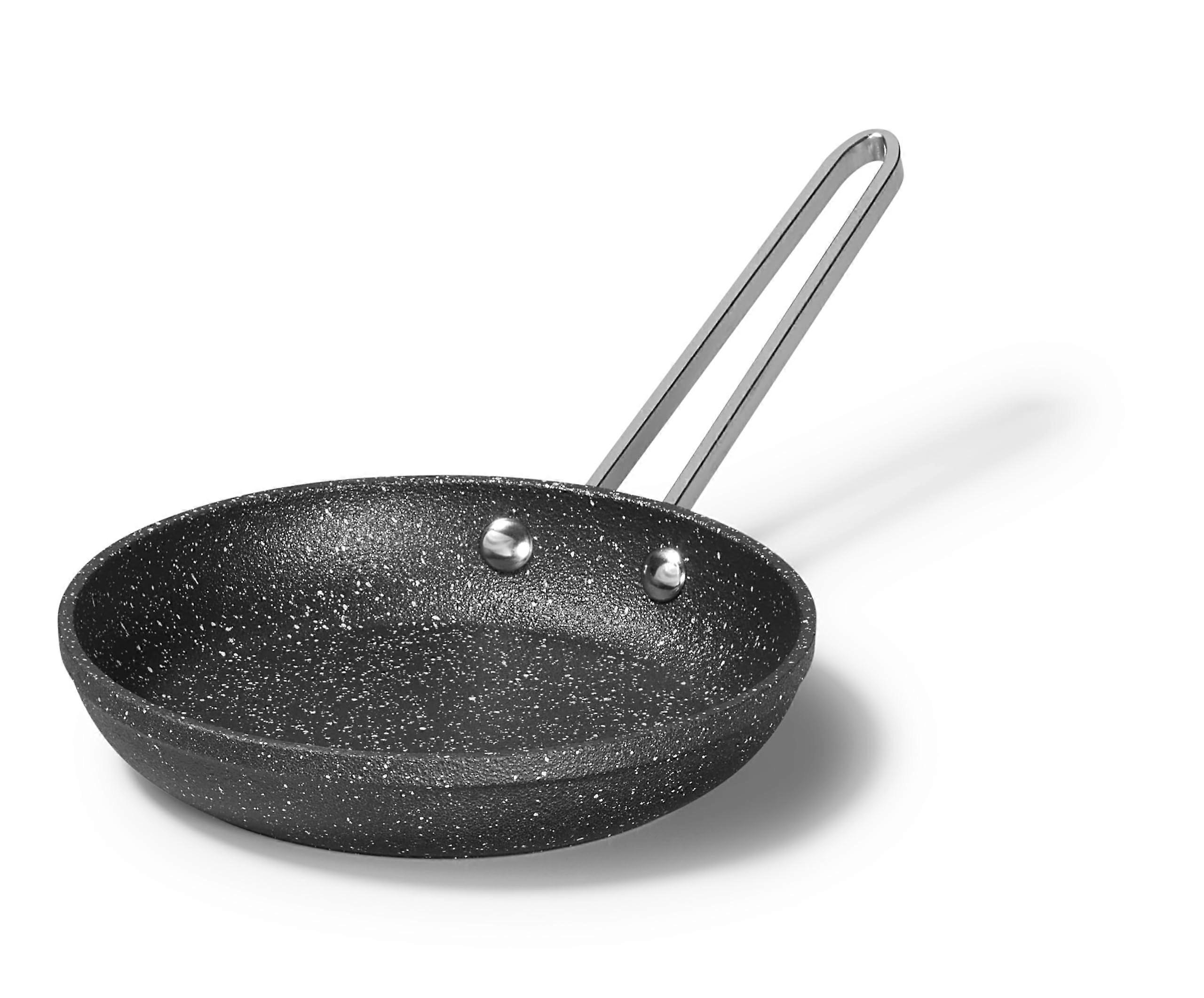 Non-Stick Forged Aluminum 16cm Egg Frying Pan for Cooking Breakfast and Omelets