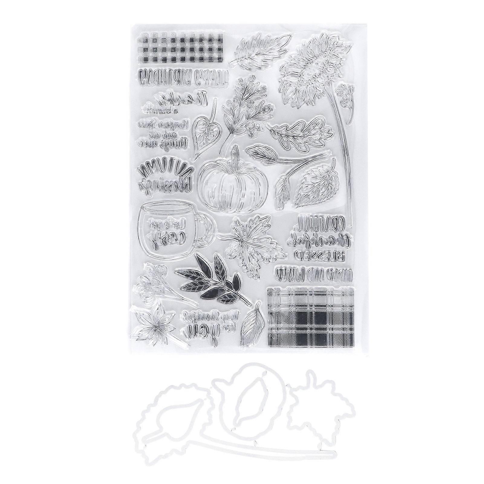 Clear Stamps Unique Shape Clear Signs Simple Steps DIY Transparent Stamps for Design Photo Albums