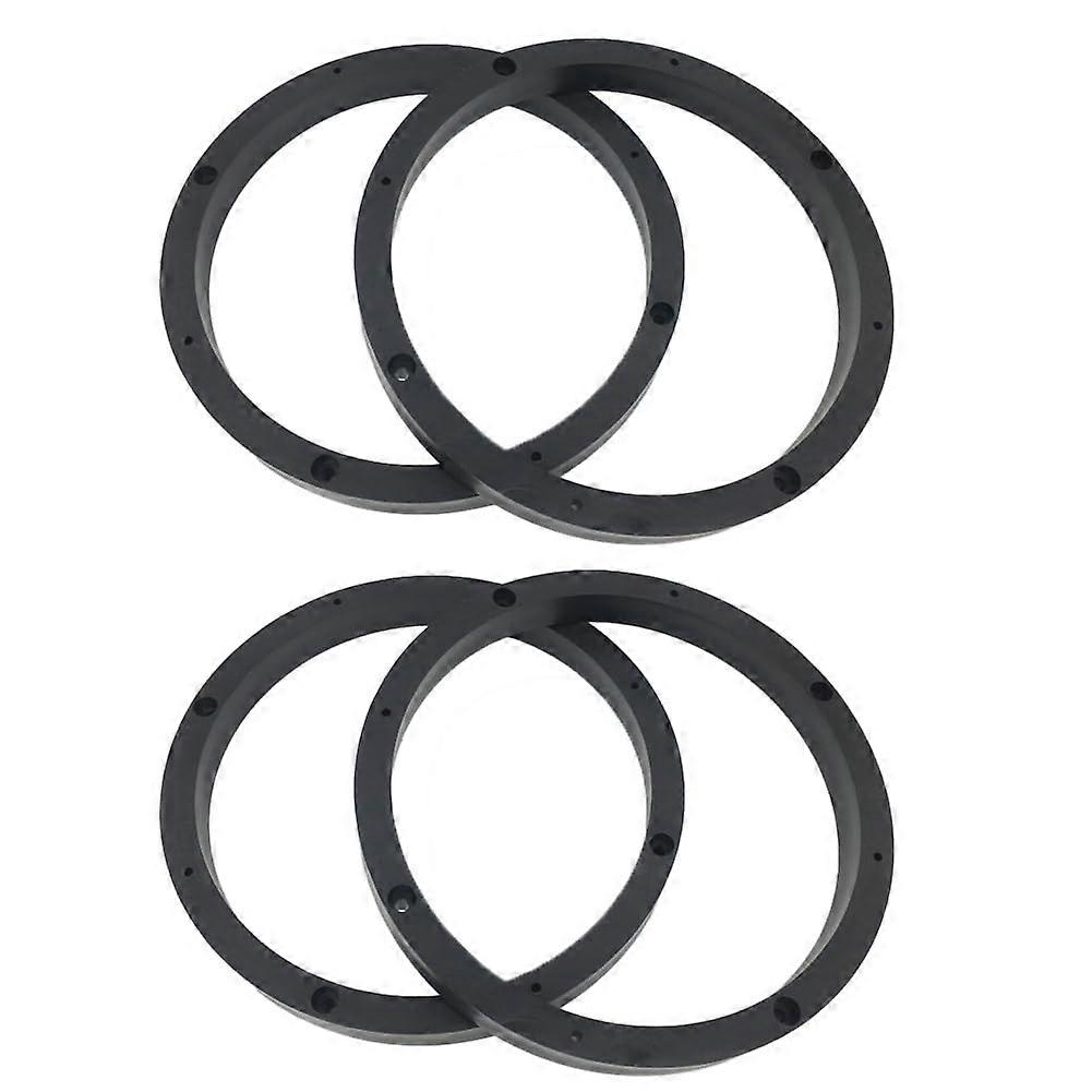 US 1-2Pairs 6.5'' Plastic Speaker Spacer Rings Subwoofer Custom Mounting Adapter (2 Pairs)