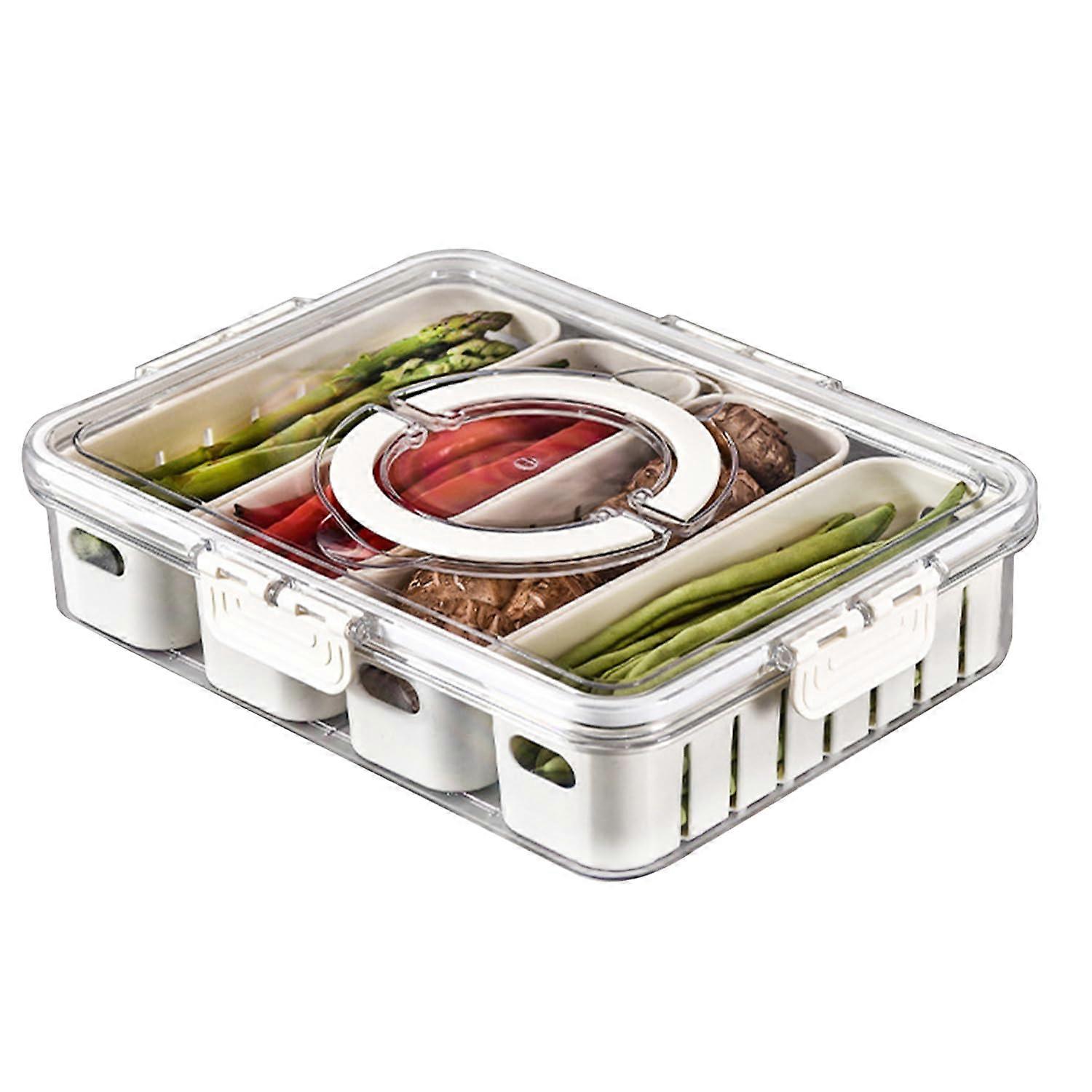 Serving Tray with Lid and Handle for Snacks, Barbecue, Vegetables, and Cookies - Durable, Versatile Design, 16x12 Inch