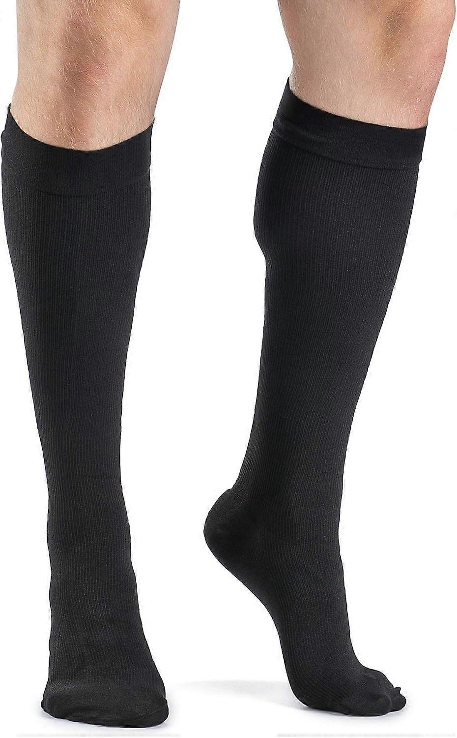 DYNAVEN Opaque Men's Closed Toe KneeHigh Stockings 2030mmHg