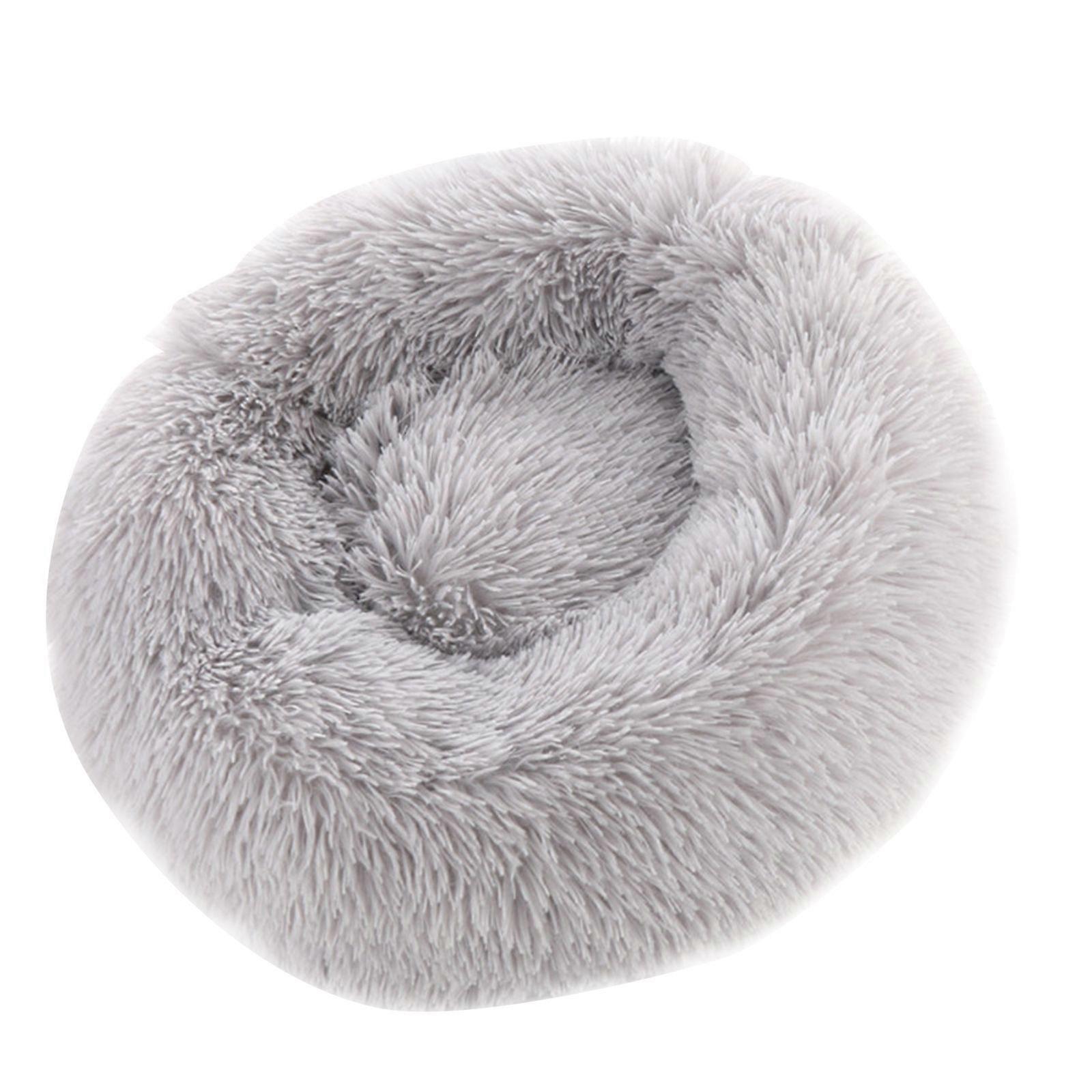 Extra mare calmant Dog Cat Bed, Plush Donut Animale de companie Paturi pentru câini Pisici, Soft 50-110cm