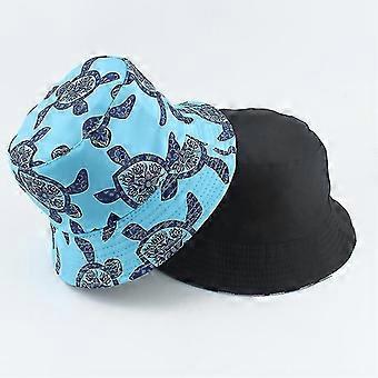 Panamá Sea Shell Tubarão Tubarão Impressão Chapéu pescador para mulheres ao ar livre verão chapéu de balde de sol homens Bob Femme Hip Hop Cap