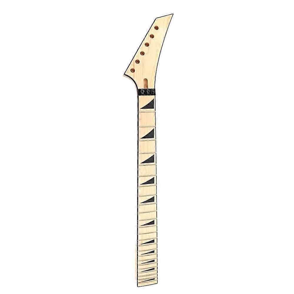 24 Frets Guitar Neck Maple Fingerboard with String Lock Right Head for 6-String Electric Guitar Neck Replacement
