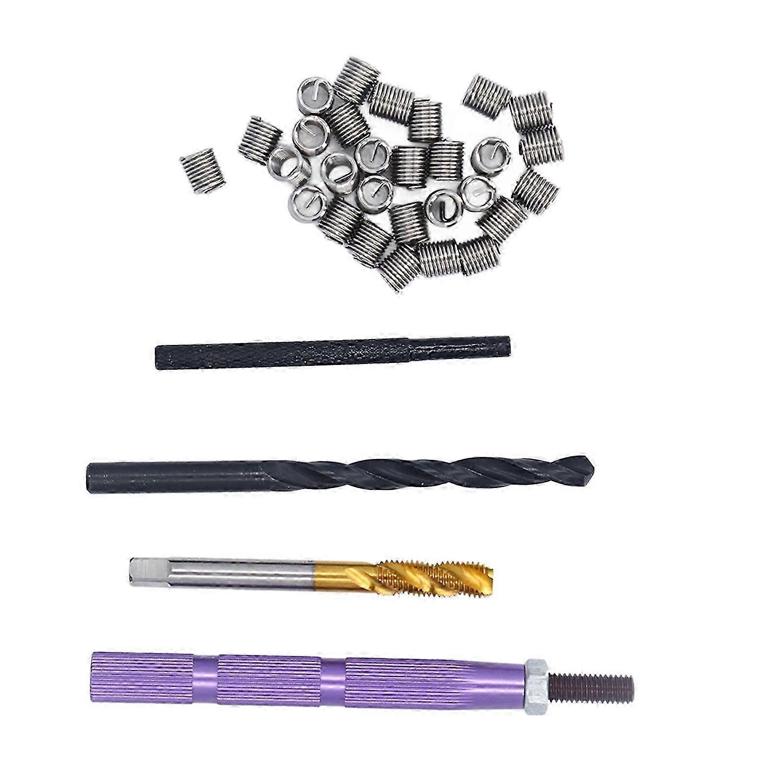 Kit de réparation de filetage métrique 34PCS 304 Outil d’installation en acier inoxydable