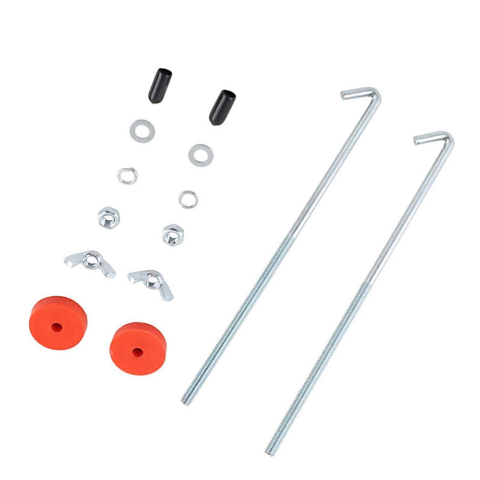 Car Battery Hold Down Bolts Set Accessories L Hook Fixed Rods Universal