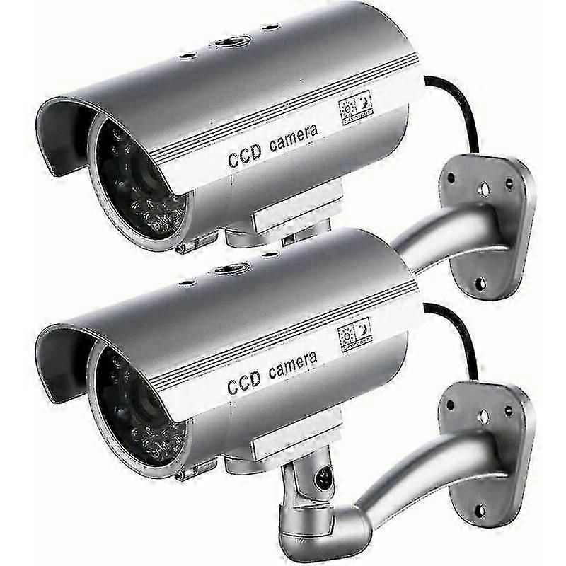 Dummy Camera Dummy Outdoor Camera Compatible Indoor Or Outdoor Use With Flashing Led Bullet Shape Guazhunisilverthsinde