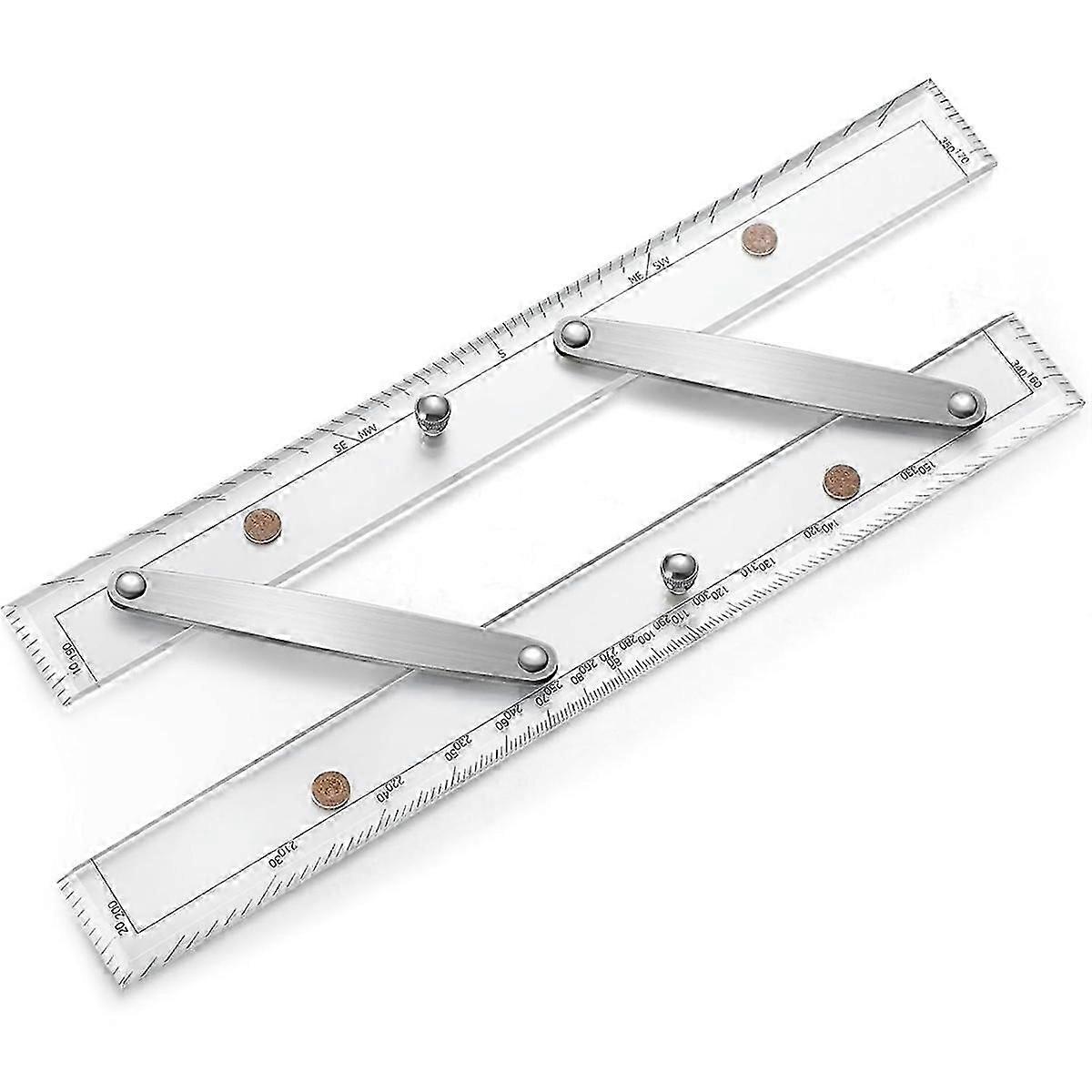 Marine Parallel Ruler with Clear Scales 12 Inches Parallel Ruler