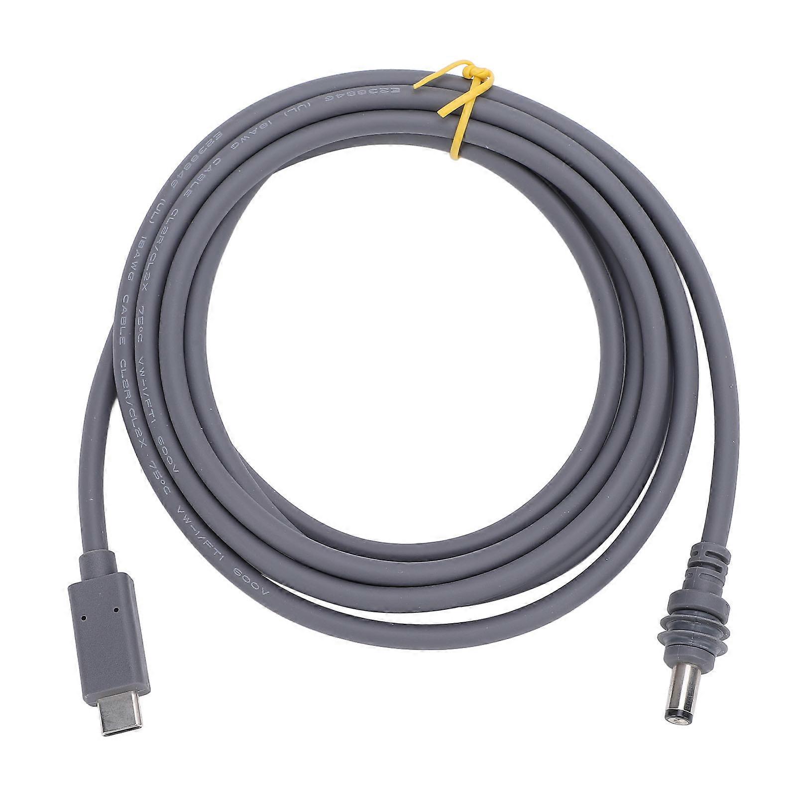 9.8ft Type C to DC Power Cable - 20V 5A, Durable, Versatile Charging for Devices