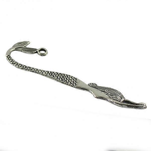 16x 10 Pieces Tibetan Silver Beading Wavy Mermaid Bookmarks with Loop DIY