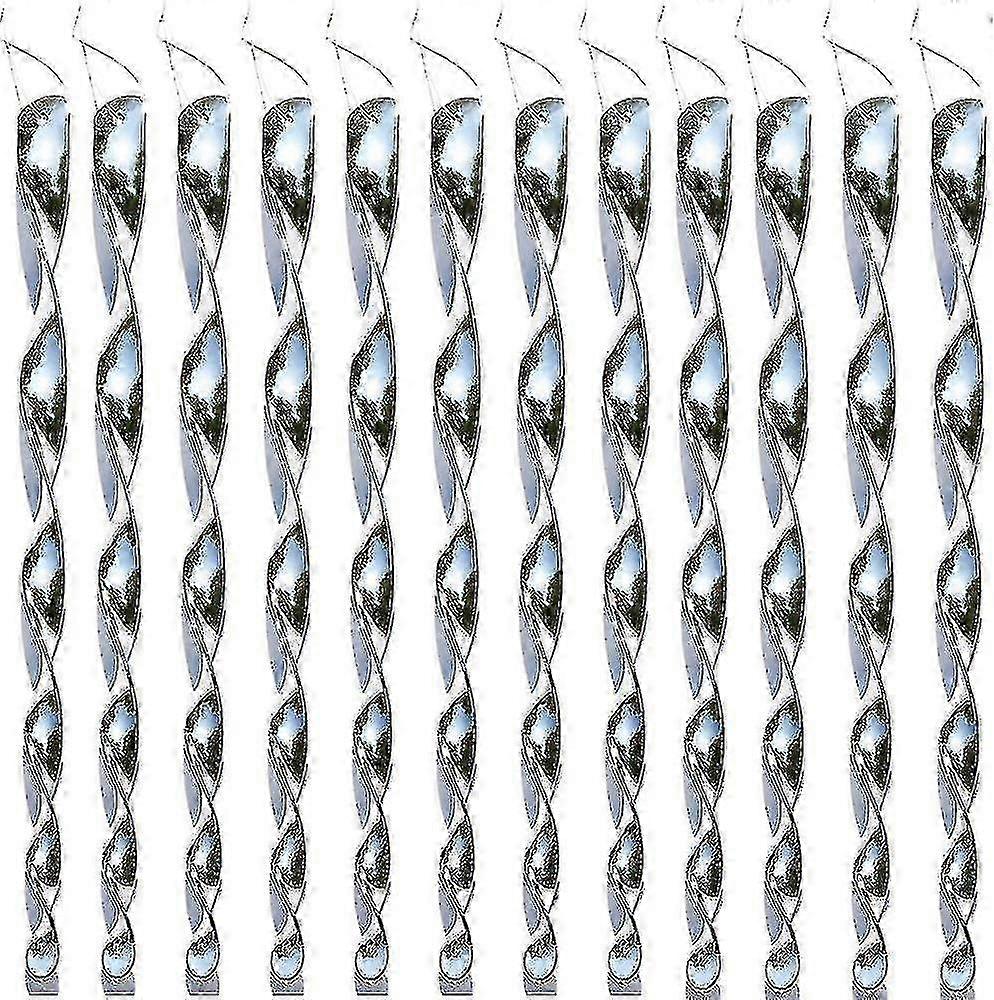 Garden Decoration 12 Pieces Reflective Wind Spiral Bird Scare Reflective Bird Repellent For Balcony And Garden