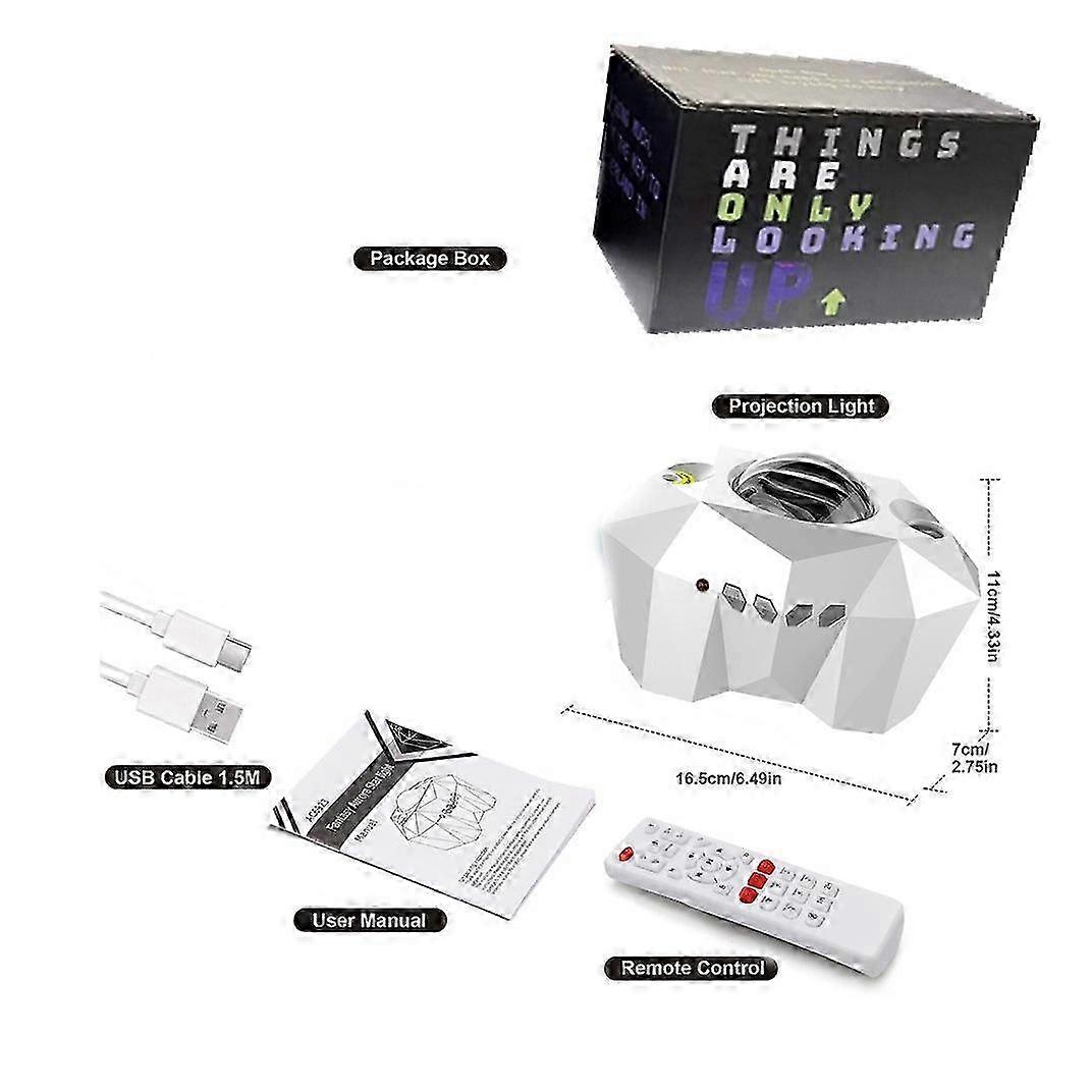 Usb Bluetooth Music Ocean Star Projector Lamp Water Pattern