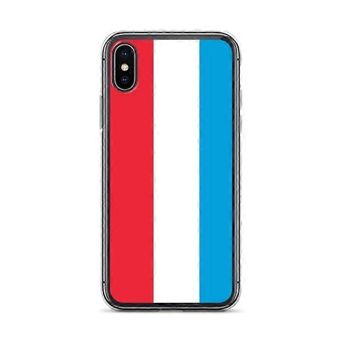 iPhone Case - Luxembourg Flag - iPhone XS - Flexible - Multicolored - Vertical Design