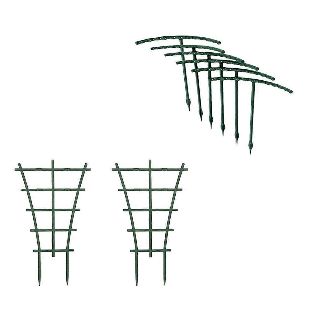 8pcs Garden Trellis Plant Support Stand for Climbing Plants – Durable Structure for Tomatoes, Peppers, Vines – Vertical Growth Support