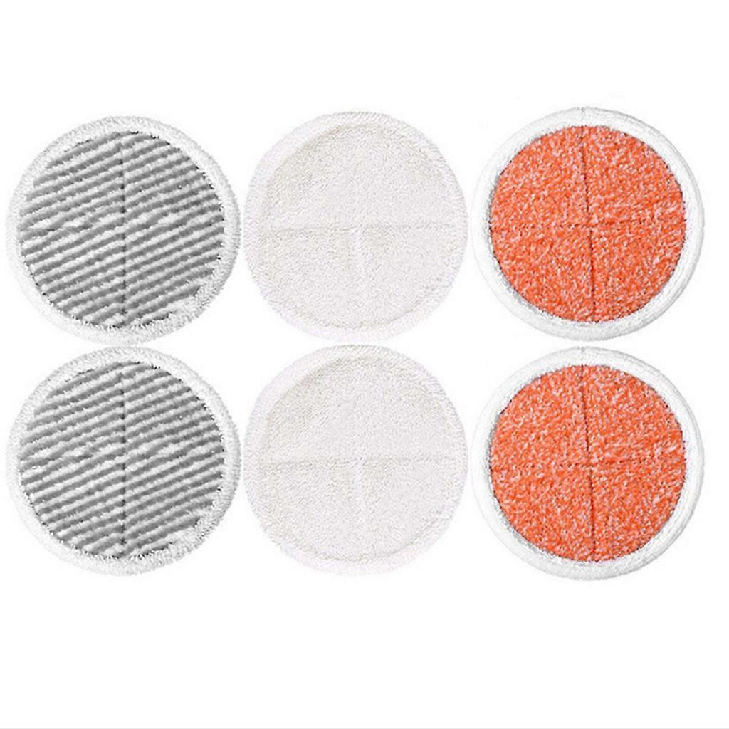 6 Stück Mikrofasertuch Dampfmopp Pads Ersatz Reinigungspads für Bissell Spinwave 2039A 2124 Powered Hartbodenmopp