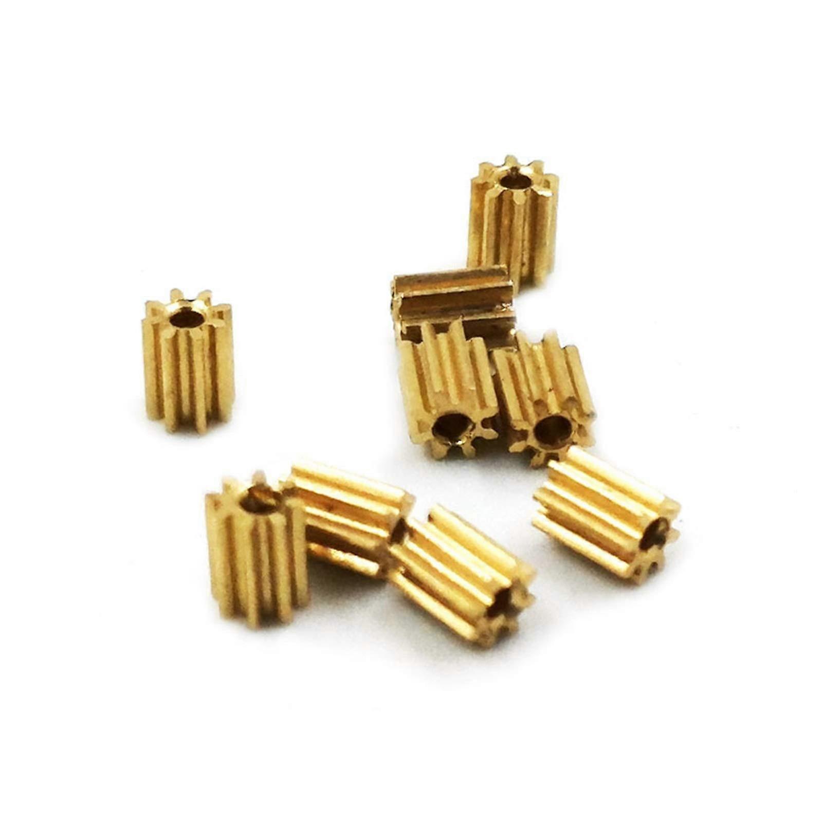 Tchaogr 8 0.7A Pinion Module 0.2M 8Tooth Straight Gear Copper Gears Hole 0.7mm Tight