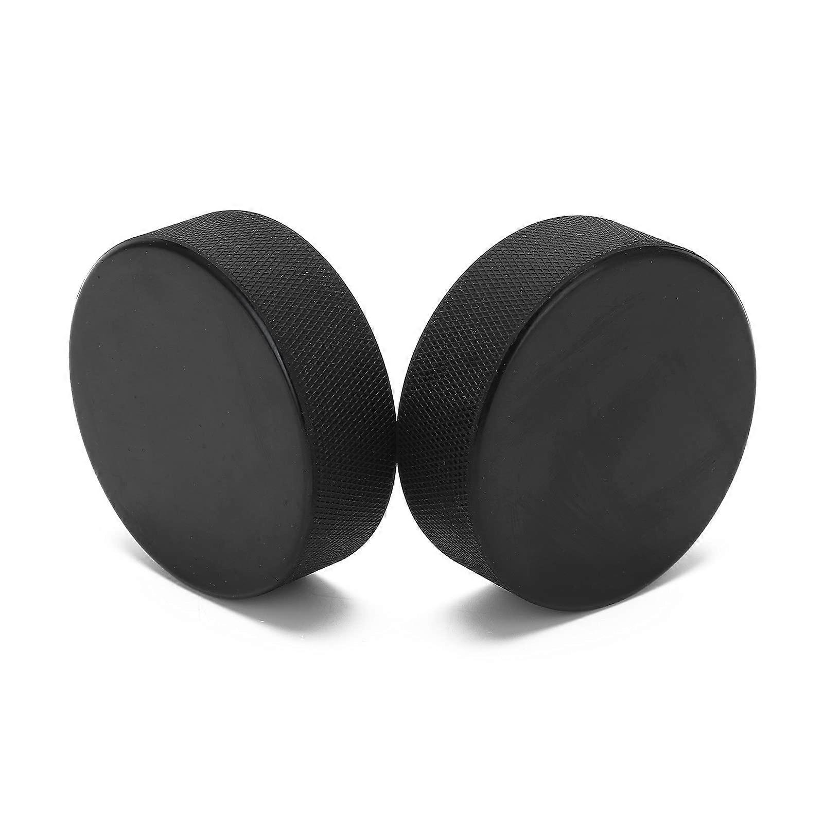 Hockey Pucks for Practice, Elastic Full Rubber Ice Hockey Puck, Durable 6 oz, Ideal for Training and Skill Development