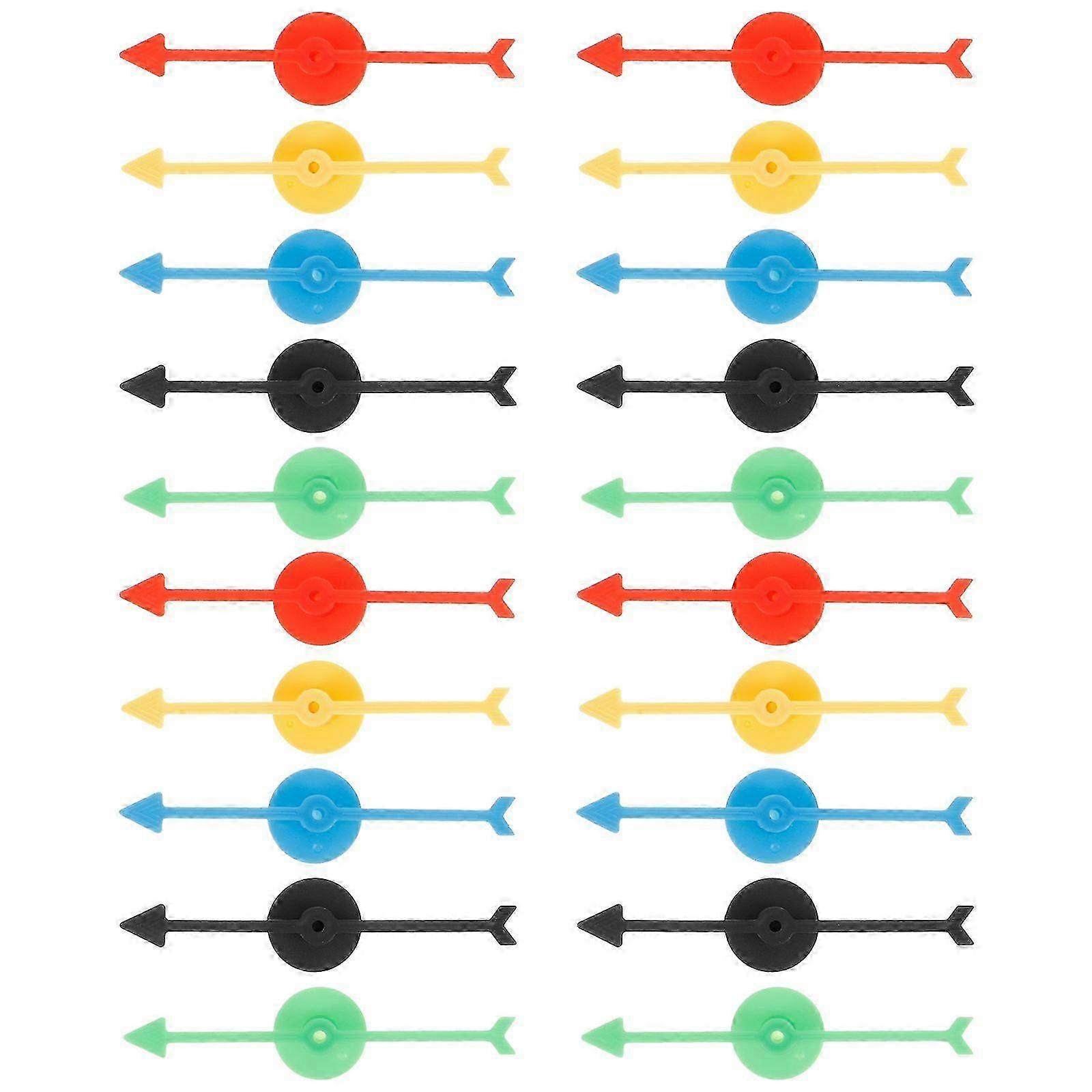 25pcs Plastic Arrow Spinners for Board Games DIY Replacement Game Pointers