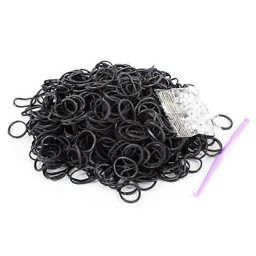 Colorful Kids Elastic Band Bracelet Anklet 600PCS DIY Weaving Loom Bands Rainbow