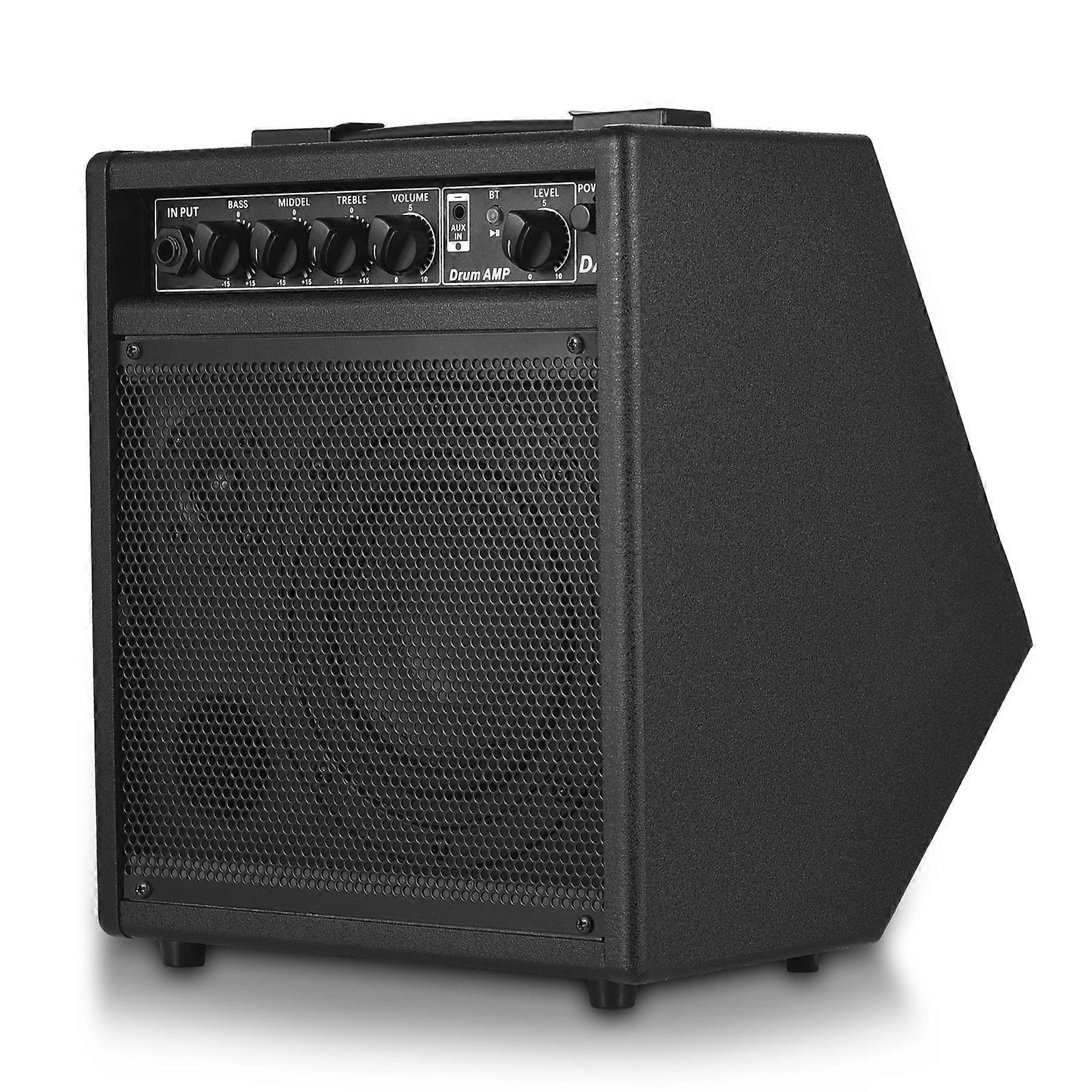 Portable Black Electronic Drum Amplifier Speaker for Practice