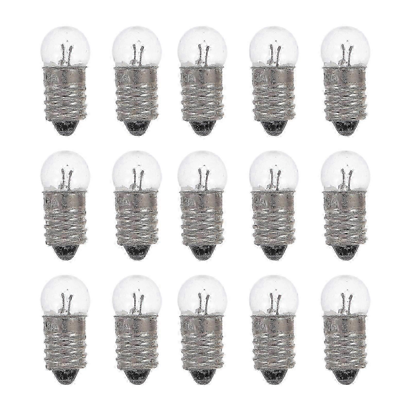 50pcs Small Light Bulbs for Electric Experiments, Flashlights, and General Use, 1.5V Compatible with Various Devices