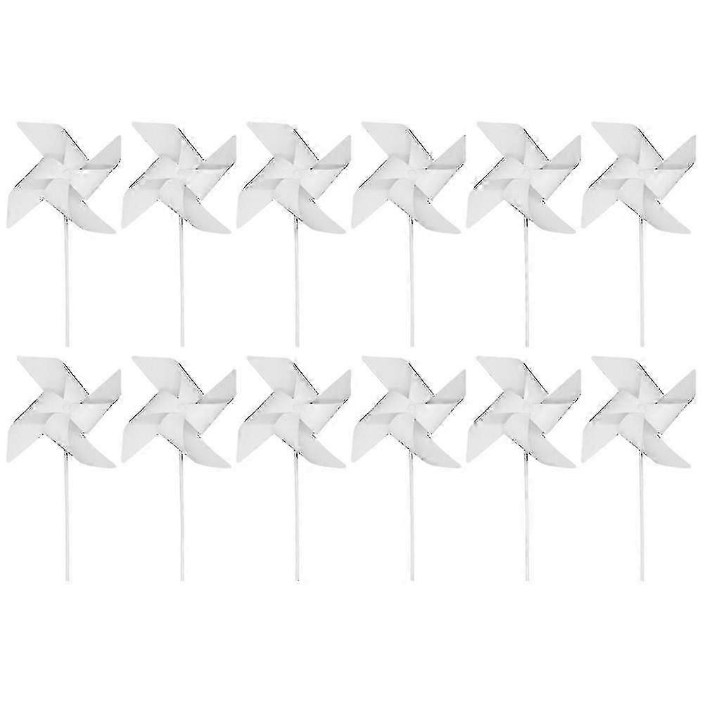 12 Pieces Children Painting Set with Garden Windmill Pinwheels and Drawing Paper for Creative Art Activities